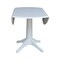 International Concepts Round 42, Round dual drop Leaf Pedestal Table, 30.3  inH, White, 42 W, 42 L, 30.3 in H, Wood, White K08-42DPT-27B - alternate 10